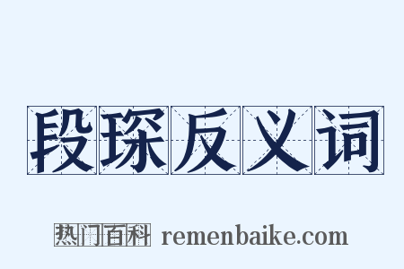 段琛反义词是什么意思的图片